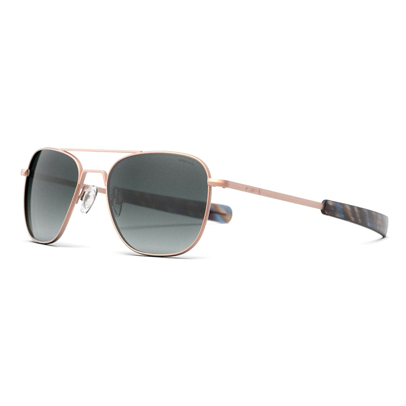 RANDOLPH Aviator22k-SatinRoseGoldSlate